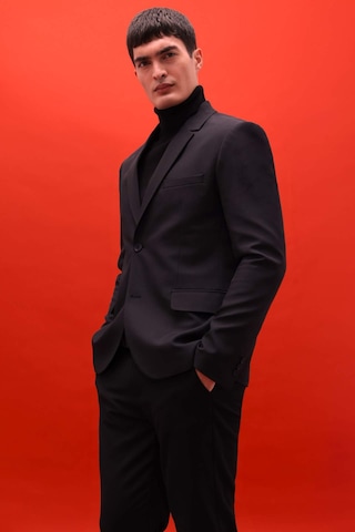 Defacto Slim Fit Dar Kesim Twill Düğmeli Blazer Ceket F7232ax25aubk27 Siyah