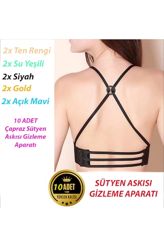 Gencax Sütyen Askısı Gizleme Aparatı 10 Adet