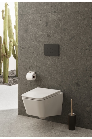 VitrA Equal 119-003R009 İnce Klozet Kapağı, Yavaş Kapanır, Kolay Çıkabilir, Beyaz