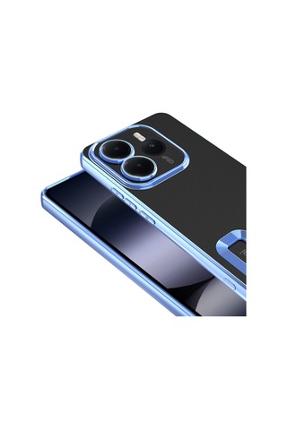 Ariatech Redmi Note 14 5g Kılıf Kamera Korumalı Logo Gösteren Omega Kapak - Sierra Ma Mavi