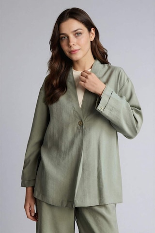 Defacto Regular Fıt V Yaka Modal Kimono H0673ax26spkh461 Haki-kh461