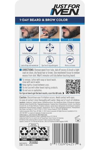 Just For Men 1 Günlük Geçici Sakal ve Kaş Boyası 9 ML
