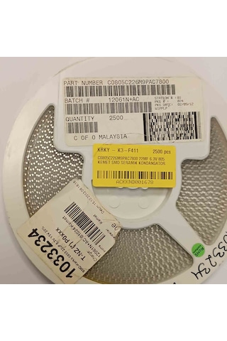 C0805c226m9pac7800 22mf 6.3v 805 Smd Seramik Kondansatör 35 Adet 37461124