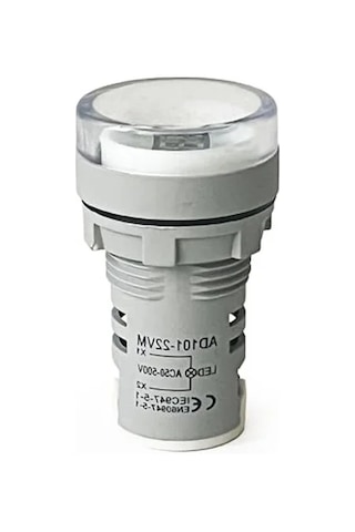 Dijital Voltmetre, 22mm Ac 60-500v Led Beyaz Işık İle Kullanım