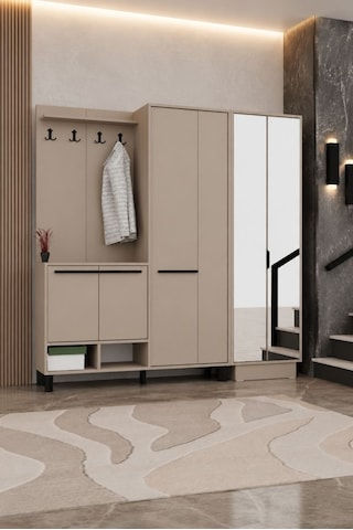 Abre Prestige Aynalı Portmanto Vizon Abre Prestige Aynalı Portmanto Vizon
