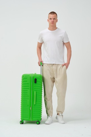 Keo-plus Yeşil Büyük Boy Silikon Kırılmaz Pp Valiz Yeşil