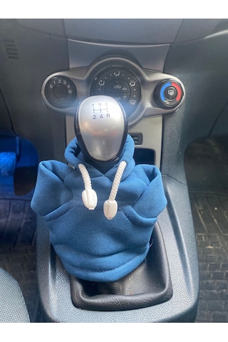 Vites Poları - Her Araca Uyumlu Vites Süsü Vites Hoodie Araç Aksesuarı Mavi