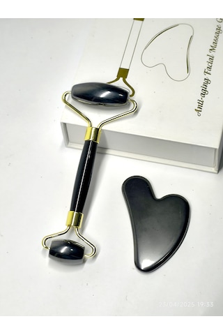 Hematit Gua Sha Roller Set