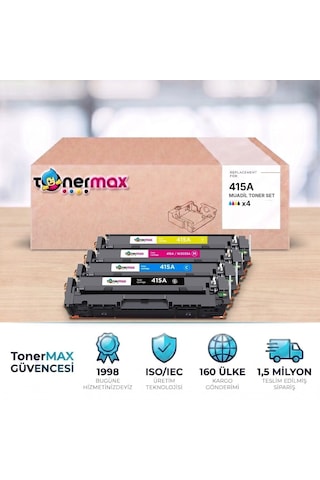 Hp Color Laserjet Pro Mfp M479fdn 415a Cmyk Uyumlu Toner Seti Çipli