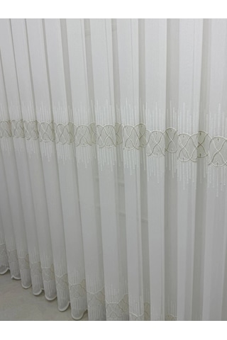 Nivemeshome V-117 Marina Gold 1/2,5 Bambu Tül Perde Çok Renkli