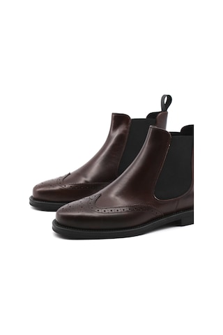 Bot Kadın 98l9 Frau Seta Ankle Boot Caffe Kahve