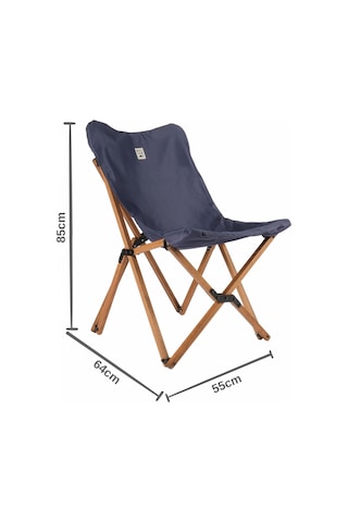 Bag The Joy Ahşap Masa Sandalye Set Kahverengi-lacivert70 70 55cm Lacivert