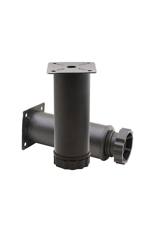 4 Adet Mobilya Ayağı Metal 20 Cm Ayarlı 42 Mm Mat Siyah Ayak