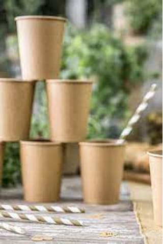 Organik Karton Bardak14 Oz 20 Adet