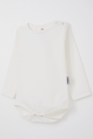 Breeze Erkek Bebek Çıtçıtlı Zıbın Body Basic 9 Ay-3 Yaş, Ekru Ekru