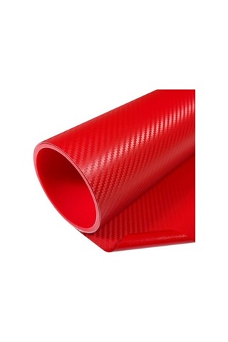 152cmx1mt Kırmızı Karbon Folyo 3d Hava Kanallı Araç Kaplama Fol
