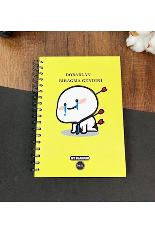 Dobarlan Bıragma Gendini Tasarımlı Konuşan Ajanda Sarı