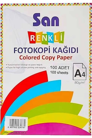 Südor Fotokopi Kağıdı Renkli 100'lü Pastel