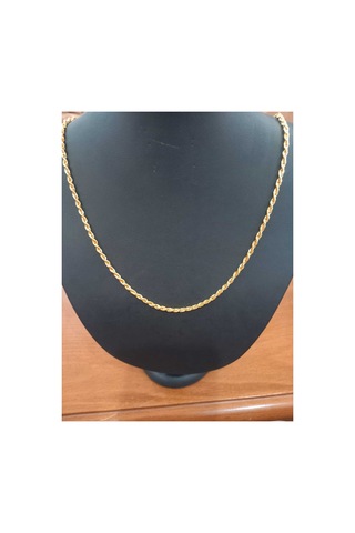 Kaplama Kıvrımlı Burgu Kolye Gold