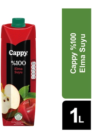 Cappy %100 Elma Suyu 1 Lt X 6 Adet