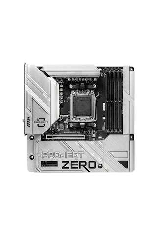 Msı Mb B650m Project Zero Am5 Ddr5 7600mhz Oc Hdmı Dp M.2 Usb3.2 2.5g Lan Wı-fı 6e