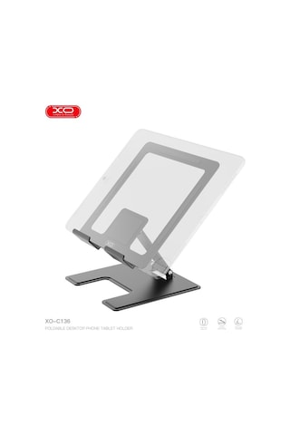 Özel Üretim Xo C136 Katlanabilir Metal Tablet Ve Telefon Standı Isıya Dayanıklı Hafif Tutucu