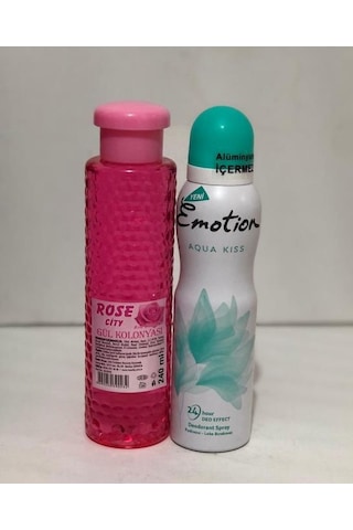 Rose City Gül Kolonyası 240 ml Alana Emotion Aqua Kıss Deodorant