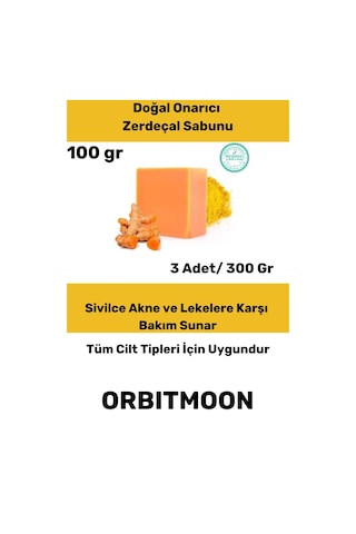 Özel Üretim Doğal El Yüz Saç Vücut Cilt Güzel Kokulu Leke Karşıtı Orijinal Zerdeçal Ekstraktı Sabunu