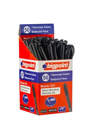 Tükenmez Kalem Master 1.0 MM 50'li Kutu Kirmizi