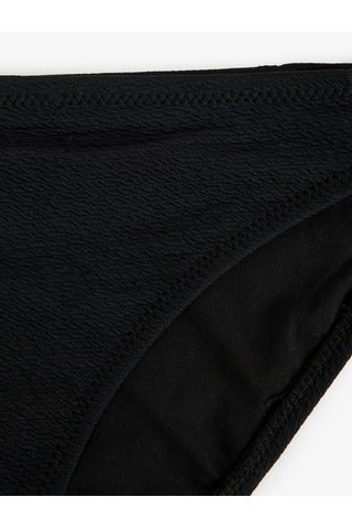 Koton Dokulu Astarlı Klasik Bikini Altı Siyah 5sak00013mm Siyah