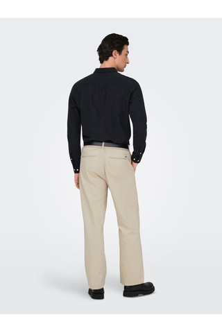 Only & Sons Onsbob Loose Cot Lın 0007 Pant Noos Erkek Gray Pantolon - 22031565 Gri
