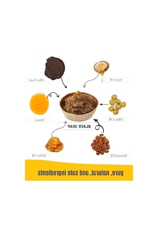 Black Moroccan Soap By Levand - Choose From 4 Scents Natural Exfoliating Soap Lavender Acı Badem