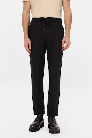 Twn Slim Fit Siyah Armürlü Jogger Pantolon 4ec03kv703503 001