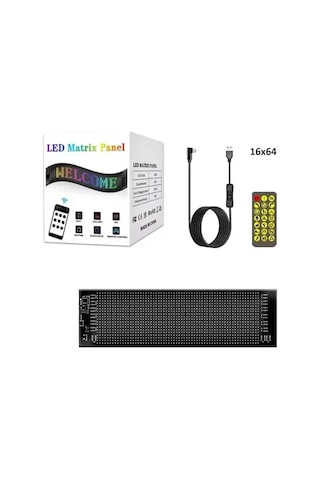 Vothoon Ld-01 Araç Led Panel Cama Yapışan Telefon Uyumlu Led Ekrn