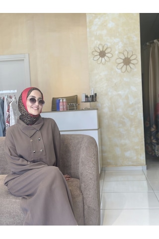 Olla Collection Brown Tensel Elbise Kahverengi