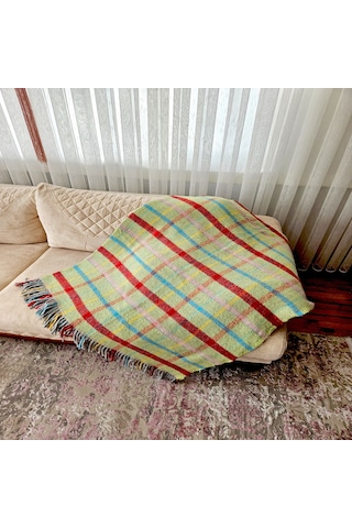 Çift Kişilik Pamuklu Battaniye 180x 200 Cm 5041 Çok Renkli