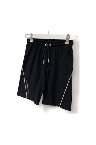 Erkek Çocuk Pamuklu Yumuşak Şort-15179 Siyah