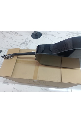 J&d Guitars- Ag-6/bk Jumbo Kasa Akustik Gitar AG-6/BK