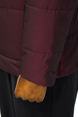 Wessi Slim Fit Kapüşonlu Bordo Erkek Şişme Mont Bordo