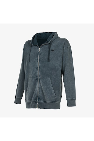 New Balance Lifestyle Full Zip Erkek Gri Sweatshirt Mnj3624-ant 2800153