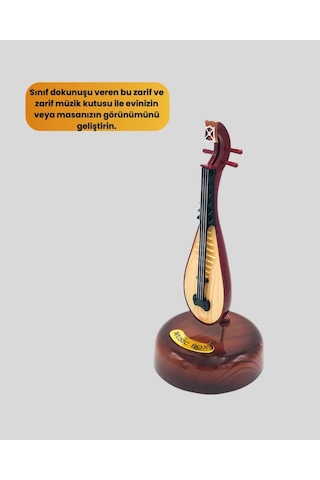 Klasik Ud Figürlü Melodili Müzik Kutusu Şık Hediyelik 04218665