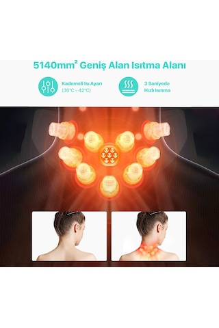 Skg G7 Pro Fold Tens-Ems Akıllı Boyun Masaj Aleti/Robotu, Mobil App Desteği, Özel Isı Terapisi Lacivert