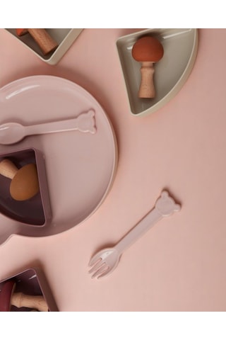 Buddy Kedi Mama Tabağı Seti - Pembe Mor Bej Çok Renkli