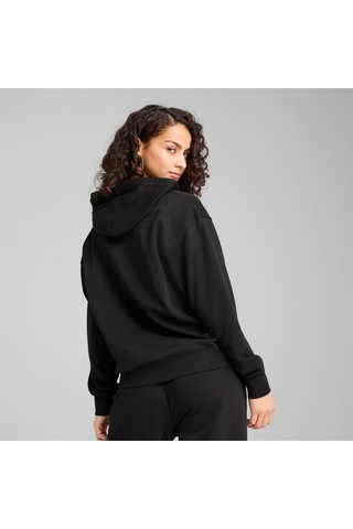 Puma Kadın Scrıpt Comfort Hoodie Eşofman Üst 68498301 Siyah