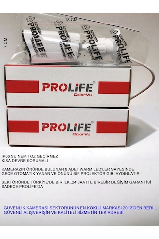 5 Kameralı Gece Renkli 8 Adet Warm Ledli Yeni Nesil 5 Mp Kuruluma Hazır Güvenlik Kamerası Seti