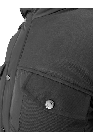 SÜVARİ Siyah Slim Dolum Mont