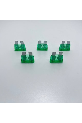 5 Adet 30 Amper Yeşil Standart Bıçak Sigorta 30a