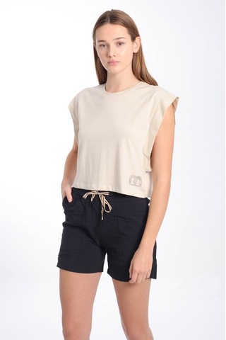 Maraton Sportswear Regular Kadın Basic Siyah Şort 21123-siyah