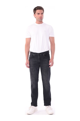 Blayn Jeans Erkek Tint Efekt Diz İzi Yapmayan Pamuklu Esnek Denim Jean Kot Pantolon Regular Kalıp Antrasit Efektli