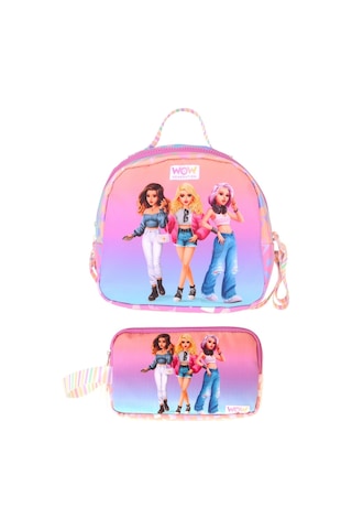 Wow Generation Kız Çocuk Shine Turuncu - Mor Thermo Beslenme Çantası Ve Kalemlik Seti - Setwg-w6091